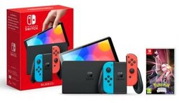 Nintendo Switch OLED Czerwono-niebieski + Pokemon Shining Pearl