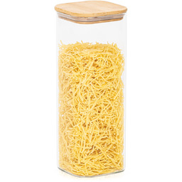 4Home Szklany pojemnik na żywność z pokrywką Bamboo,