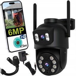 Kamera Wifi 6MP Obrotowa Dwa Obiektywy Ir Podwójna