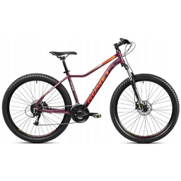 Rower Mtb Romet Jolene 7.2 19" purpurowo-pomarańczowy
