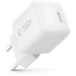 Ładowarka Sieciowa USB-C Tech-Protect NCM25 25W PD Biała