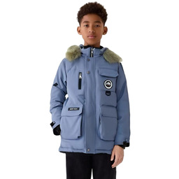 Kurtka chłopięca parka zimowa niebieska Zima dla chłopca