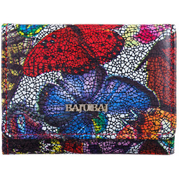 Mały portfel damski BajuBaj z kolorowej skóry naturalnej