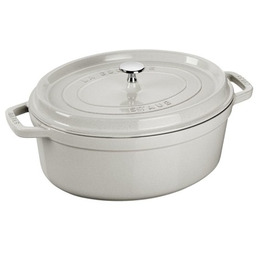 STAUB Garnek żeliwny owalny 4,2l biała trufla
