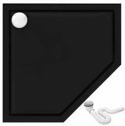 Rea Brodzik prysznicowy Diamond Czarny 90x90