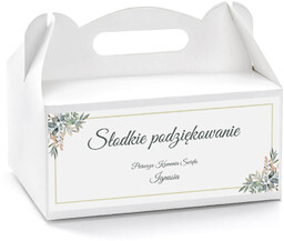 Personalizowane pudełka na ciasto komunijne - 6 szt.