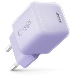 Ładowarka Sieciowa USB-C Tech-Protect NCM25 25W PD Fioletowa