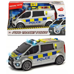Sos. Auto policyjne Ford Transit. Dickie Toys