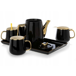 Serwis kawowy Zestaw 10 el herbaciany Noah czarny
