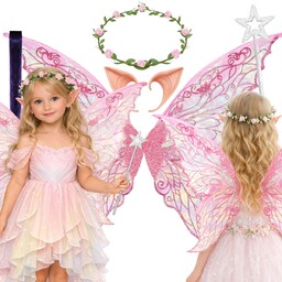 Skrzydła Wróżki Elfa Strój Leśny Skrzat Elf Skrzydełka