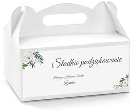 Personalizowane pudełka na ciasto komunijne - 6 szt.