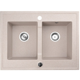 Zlewozmywak Granitowy GRANDE Premium beżowy piaskowy