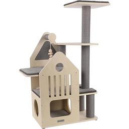 Flamingo Drapak Kaisa szary i beżowy 114 cm