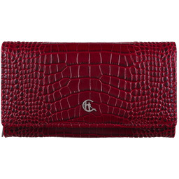 Portfel skórzany damski Canaletto ze skóry z wzorem