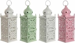 Home ESPRIT Latarnia biała zielona róża Orientalne żelazo
