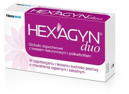 HEXAGYN DUO - 10 globulek dopochwowych