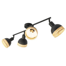 Lindby - Lonnaris Lampa Sufitowa Black