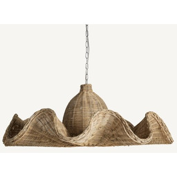 Duża lampa sufitowa z ratanu 96 cm