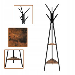 Wieszak stojący 49x49x179 Stojak Na Płaszcze Ubrania Kurtki