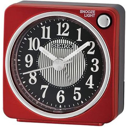 SEIKO CLOCKS Seiko QHE185R Budzik, biały, czerwony, Único,