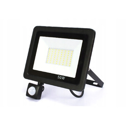 Halogen Led 50W 4000K 4500lm czujnik ruchu czarny