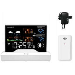 Stacja pogody Manta Windy MTO100W Zegar Budzik Pogodynka