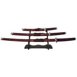 Katany HATTORI HANZO Red HH029 Rosso zestaw 3