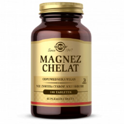 SOLGAR Magnez Chelat, 100 tabletek