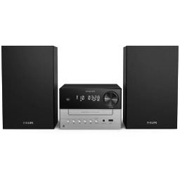 Philips TAM3205M2/12 20W Bluetooth Radio FM Czarno-srebrny Mikro