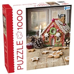 TACTIC Puzzle Lovers Gingerbread House 59607 (1000 elementów)