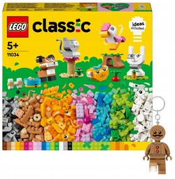 LEGO Classic Kreatywne zwierzątka 11034 + Brelok