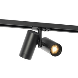Nowoczesny 1-fazowy reflektor szynowy czarny 2-światła - Iconic