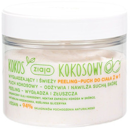 Kokos Kokosowy wygładzający i świeży peeling-puch do ciała