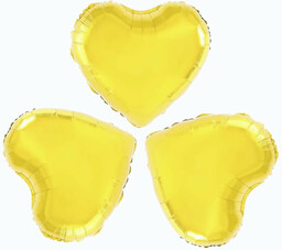 Balony foliowe Serca złote - 23 cm -