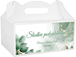 Personalizowane pudełka na ciasto komunijne - 6 szt.