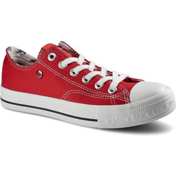 Lee Cooper Czerwone Trampki Damskie Stylowe Buty