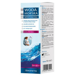 Hipertoniczna woda morska Spray do nosa, 100 ml