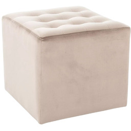 Pufa Lori Velvet Beżowy