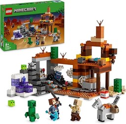 LEGO Minecraft Kopalnia w Badlandach, Zabawka dla 8-latka,
