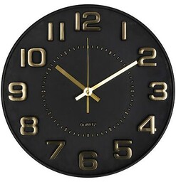Zegar Doris 30 cm czarny