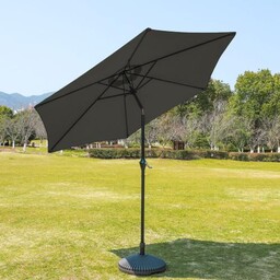 Mały Parasol Ogrodowy 3m Ciemny Szary