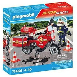 PLAYMOBIL Motocykl straży pożarnej na miejscu wypadku 71466