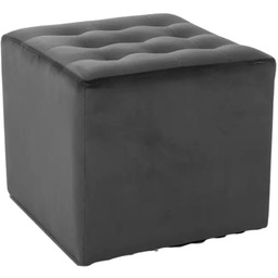 Pufa Lori Velvet Czarny