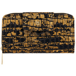 Damski portfel Canaletto ze złotej skóry naturalnej luksus