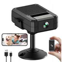 Kamera Ip Wifi Mini 4K Hd Czujnik Ruchu