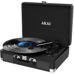 Gramofon do Płyt Winylowych Akai Drewno Vintage Odbiornik