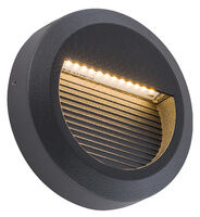 Lampa ścienna SIDEWALK ROUND LED IP54 czarny 8147