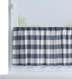 Zazdrostka prosta na metry, granatowo-biała krata (5,5x5,5cm), wys.