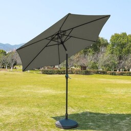 Mały Parasol Ogrodowy 3m Jasny Szary