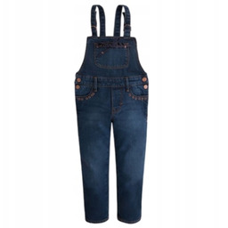 Spodnie jeansowe ogrodniczki długie dziewczęce Mayoral 4600-29 r.110